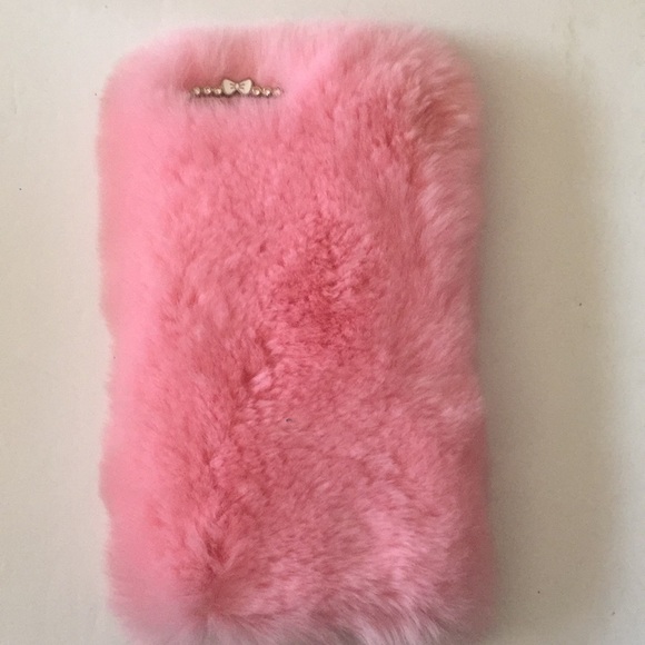 Accessories - IPHONE 7 OR 8 PLUS FURRY PINK PHONE CASE